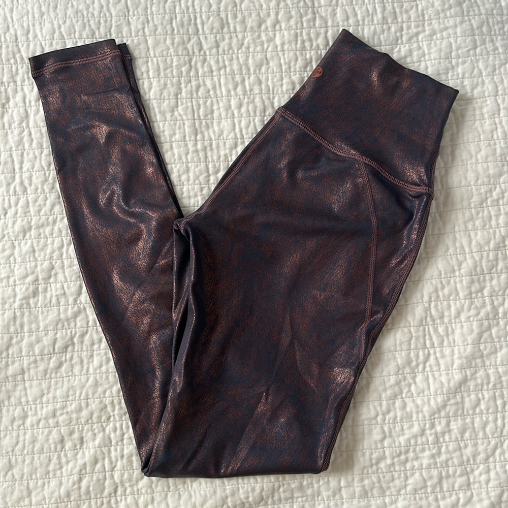 Manduka Metallic High Rise Leggings